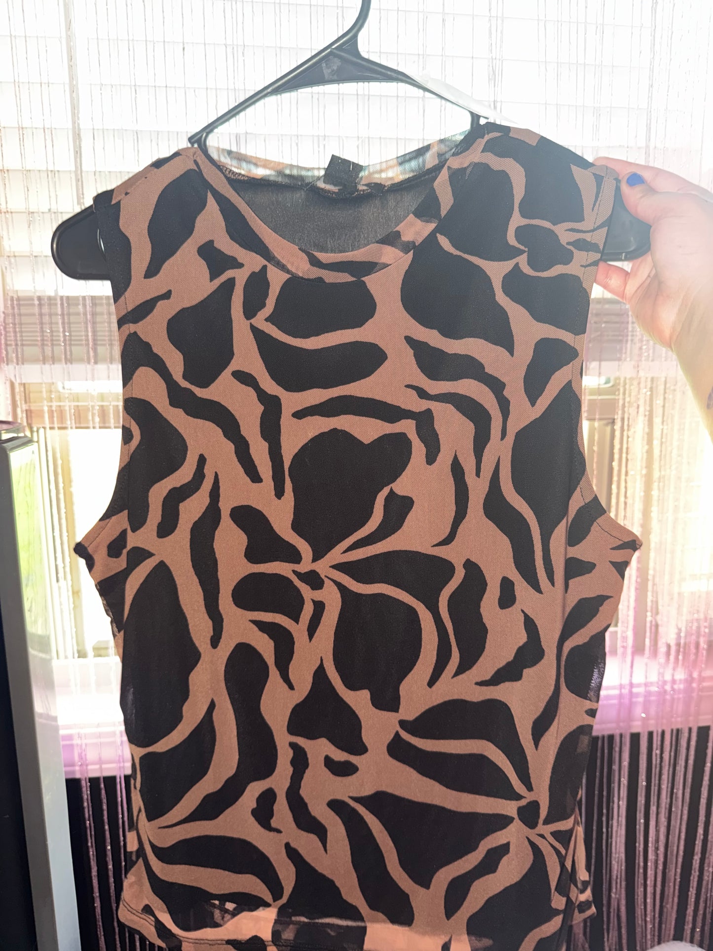 Black and brown tank (XL)