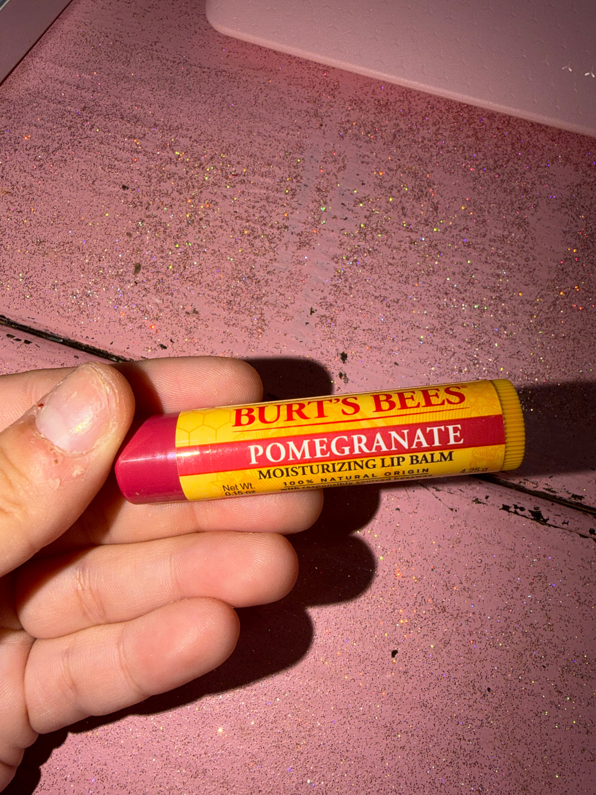 Burt’s bees pomegranate lip balm