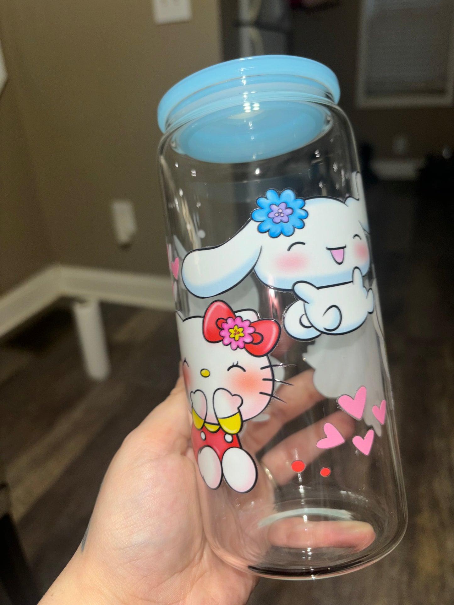 SANRIO BIG CUP WITH COLORFUL LID