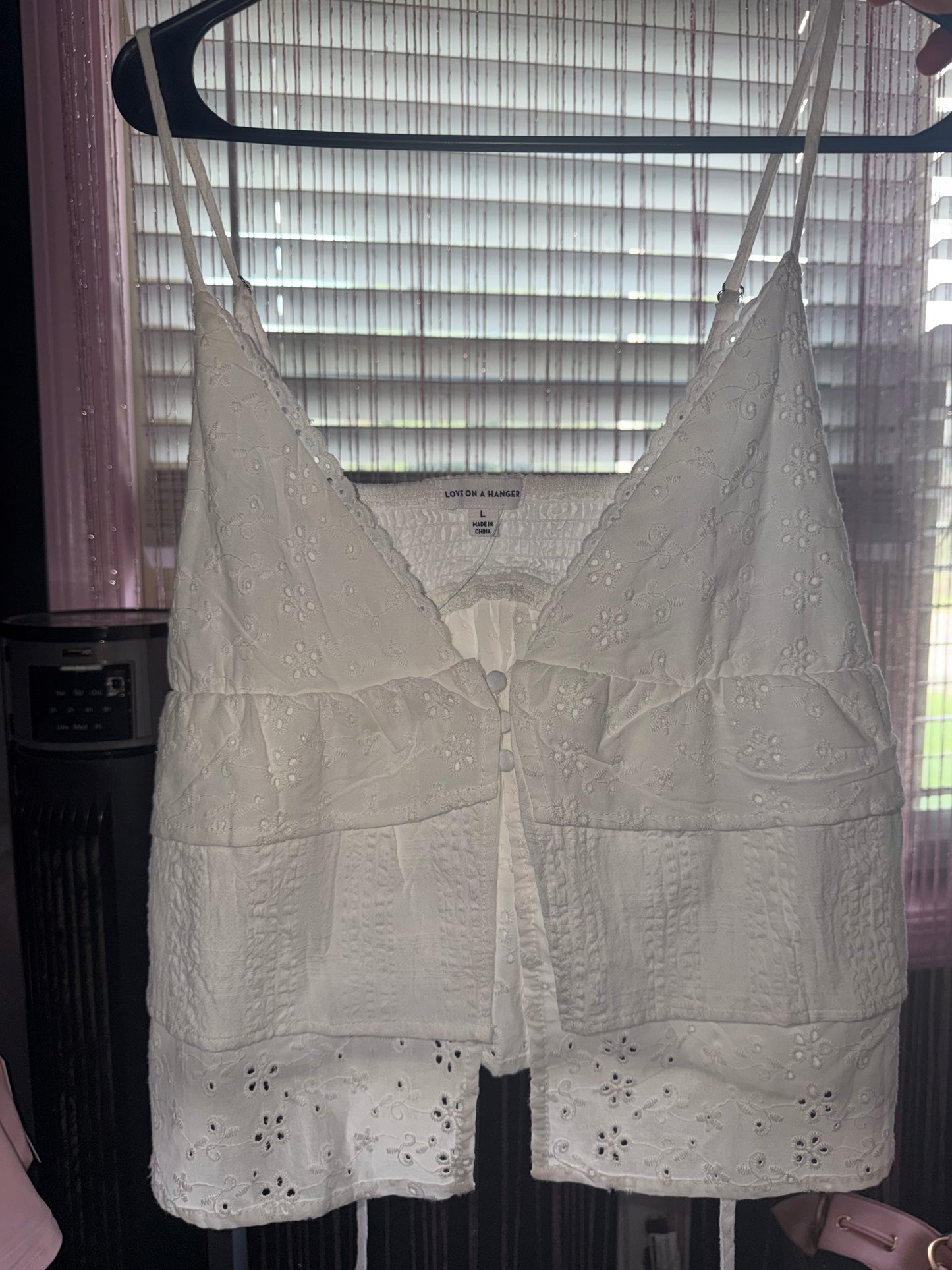 White floral tank (L)