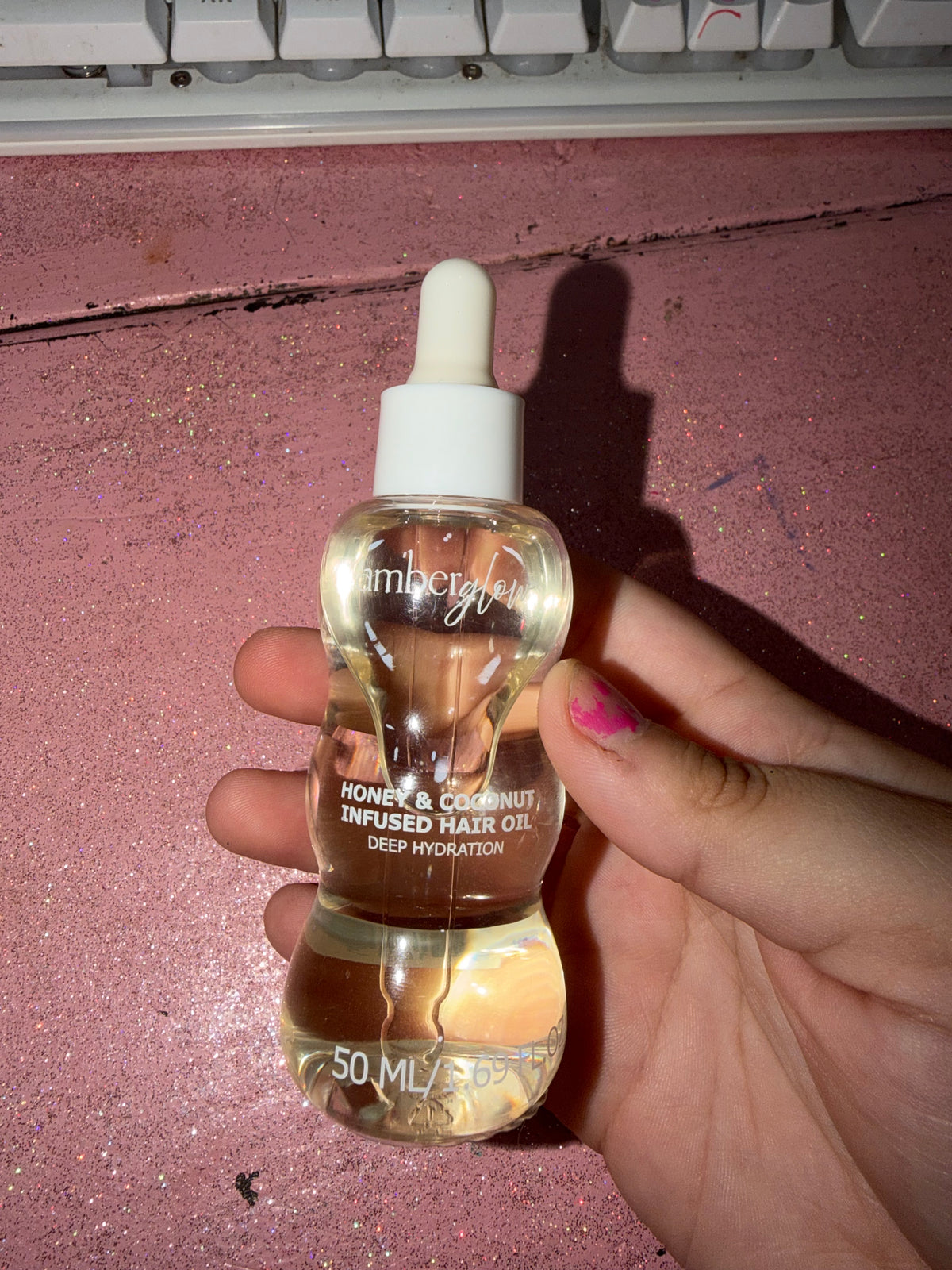 Honey and coconut hair oil