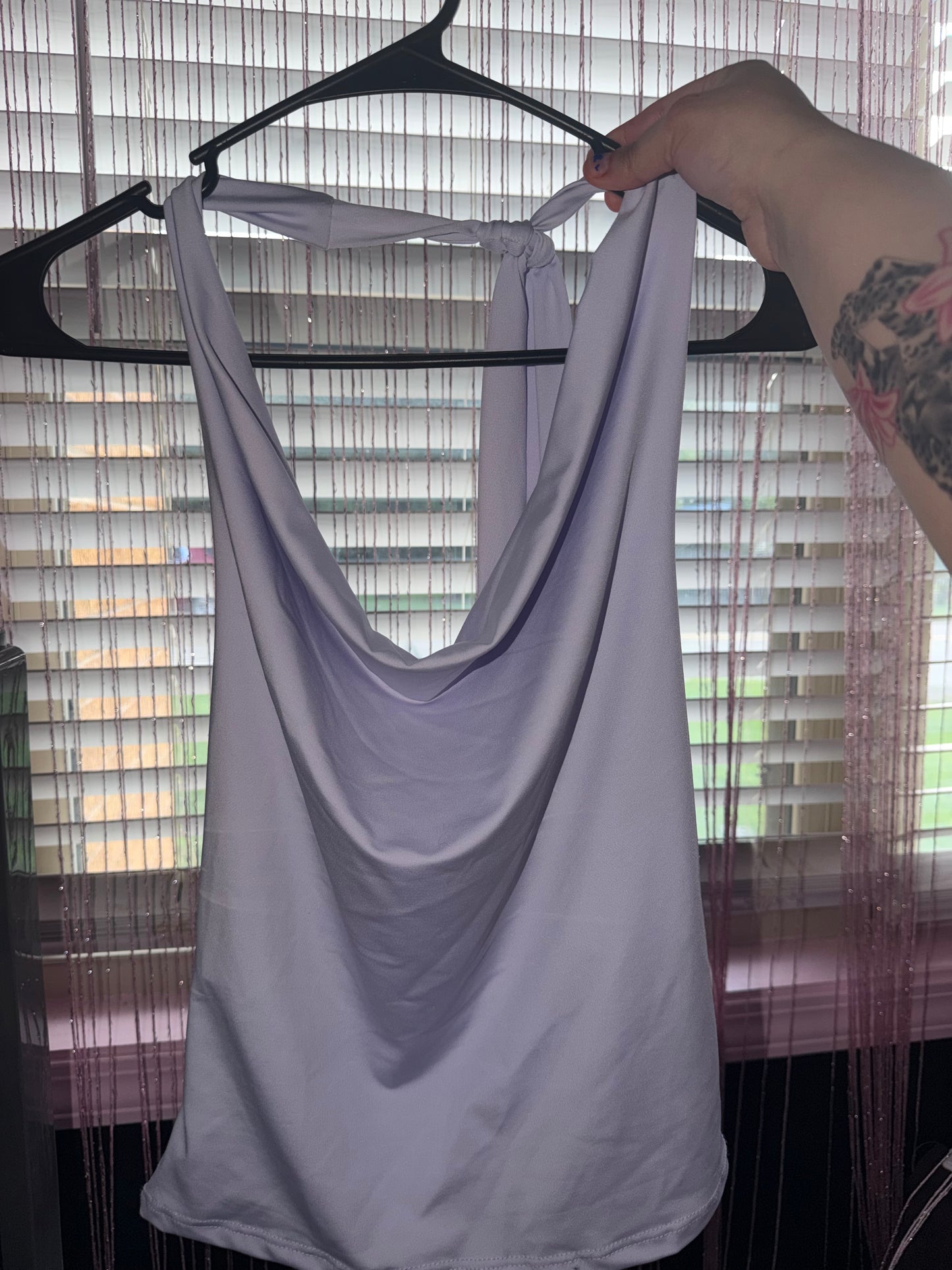 Lavender halter top (M)