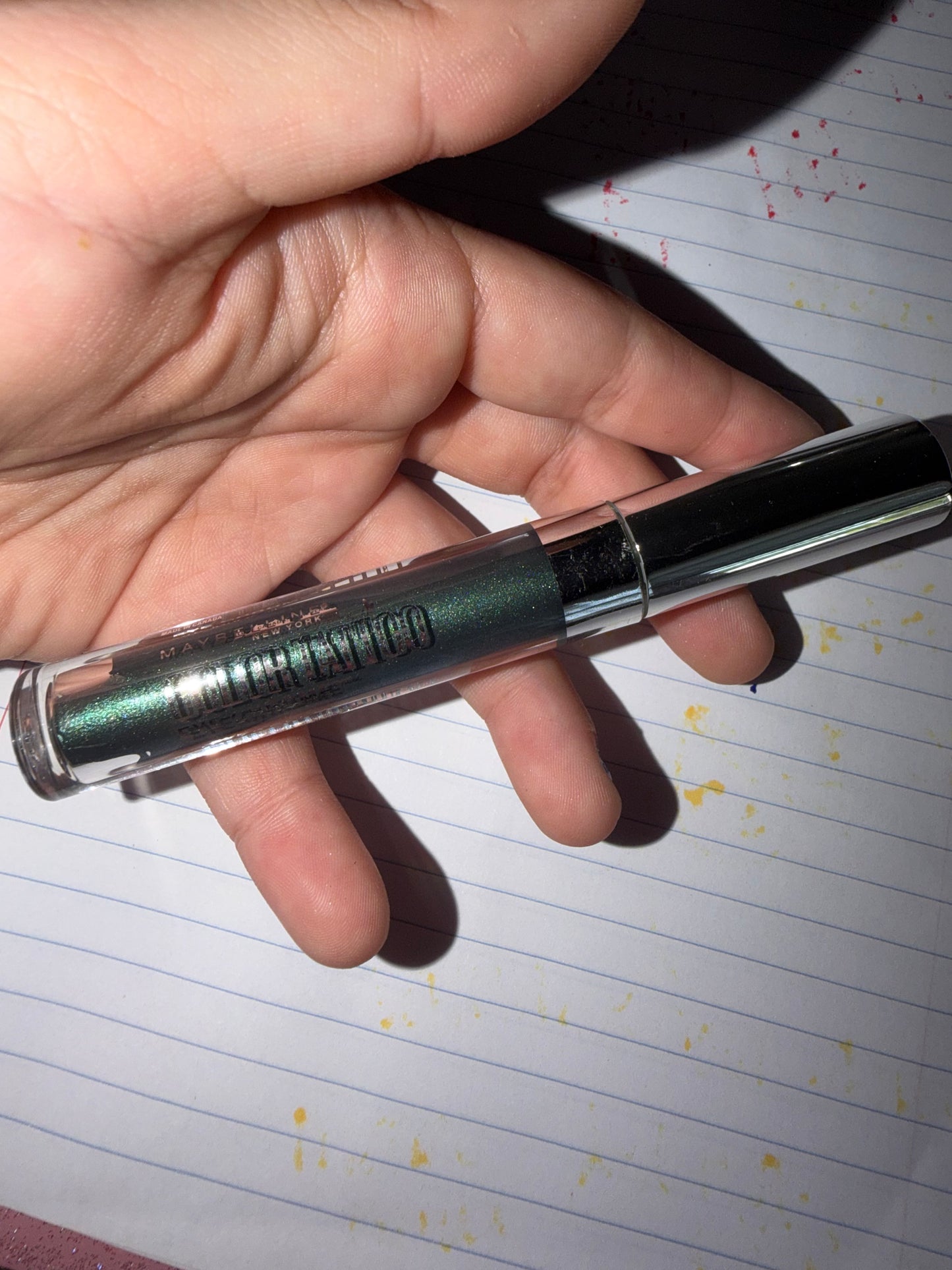 Glitter eyeshadow (green)