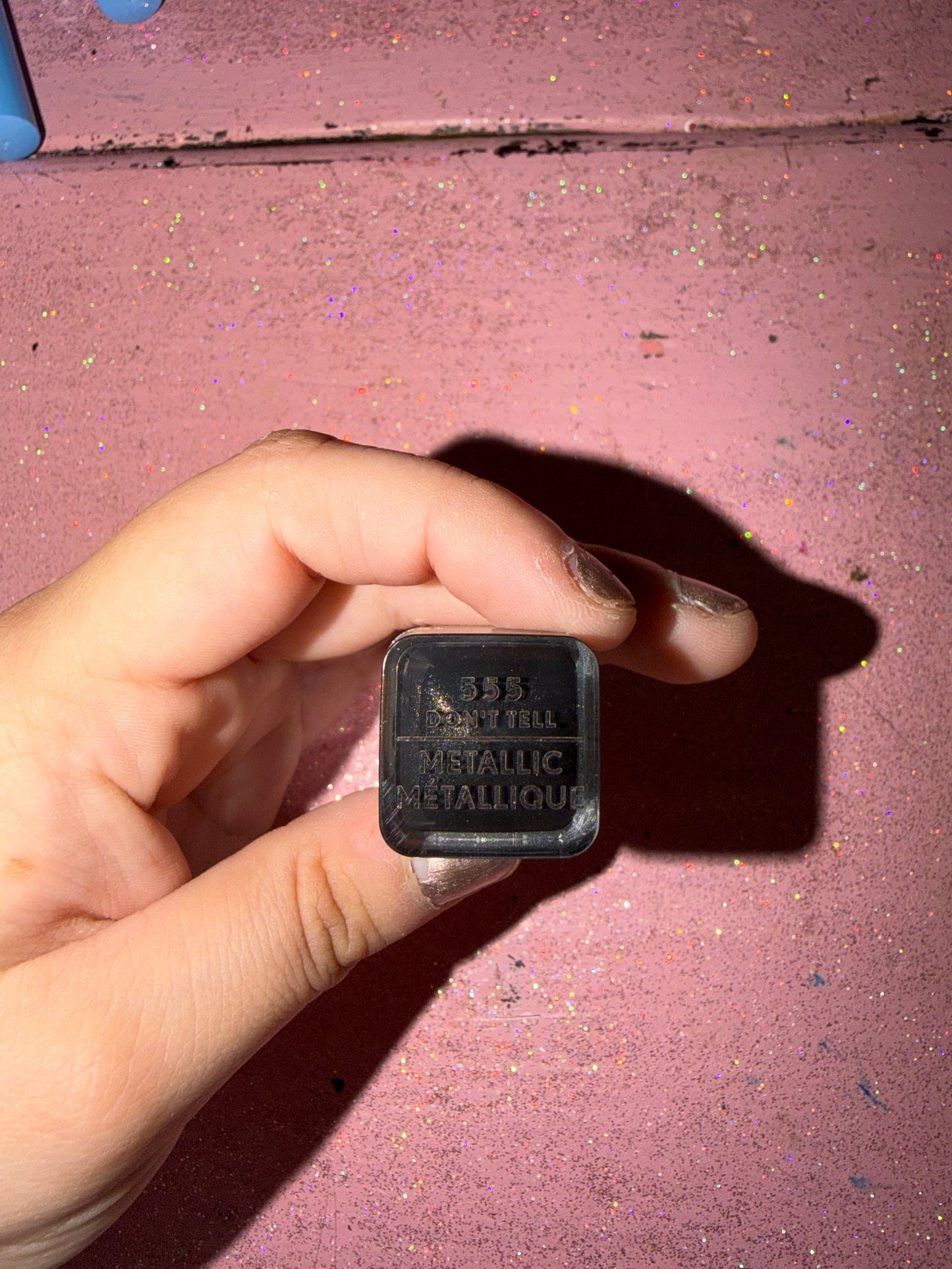 Black metallic lipstick
