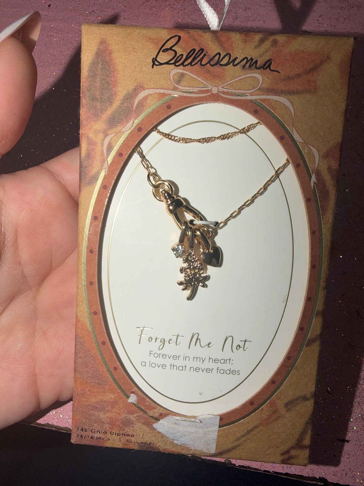 Forget me not necklace