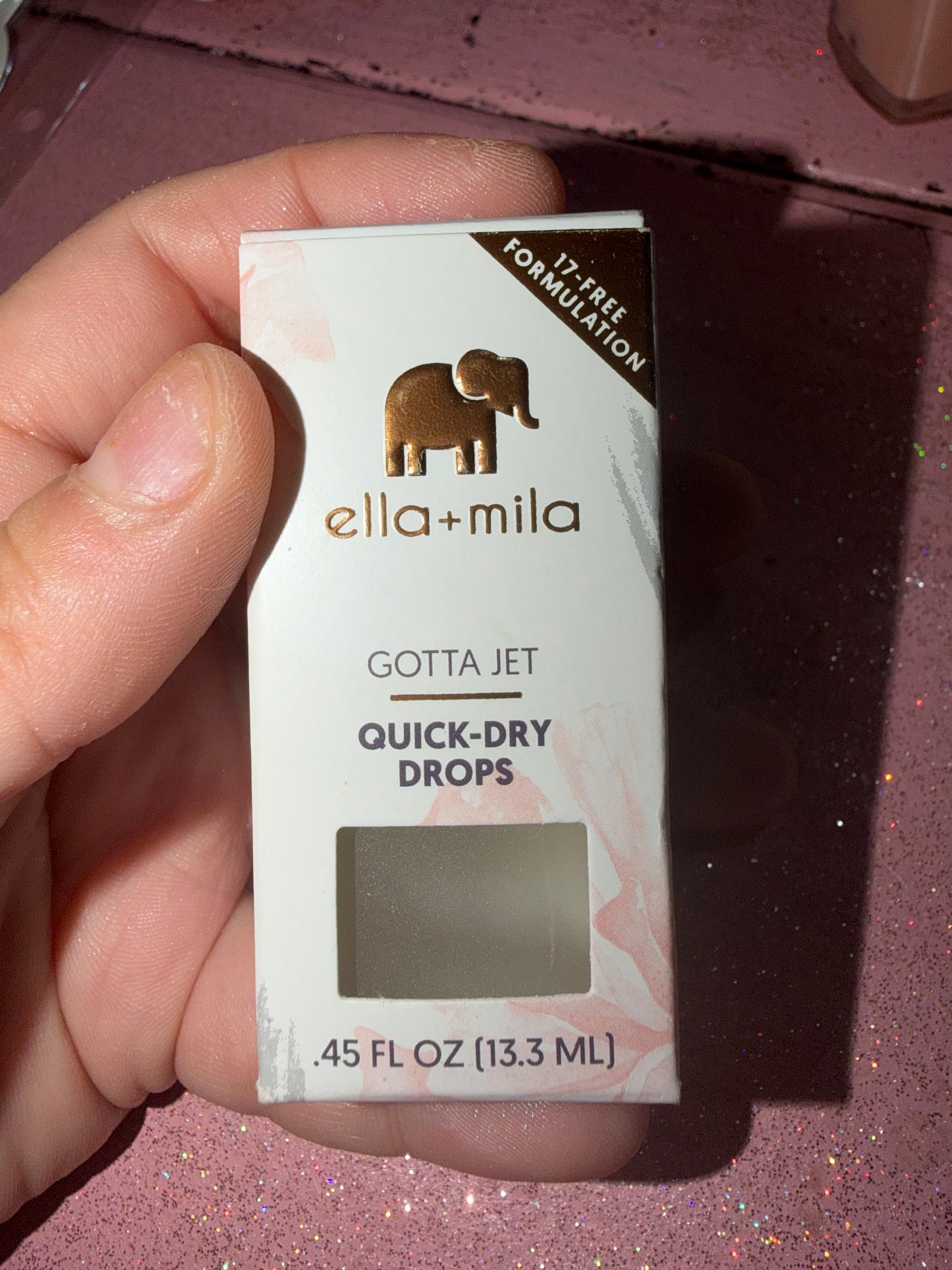 Quick dry drops