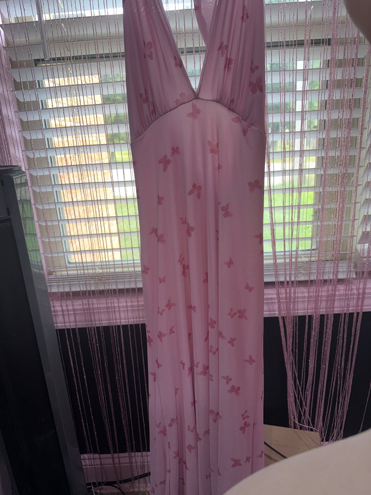 Butterfly long dress (M)