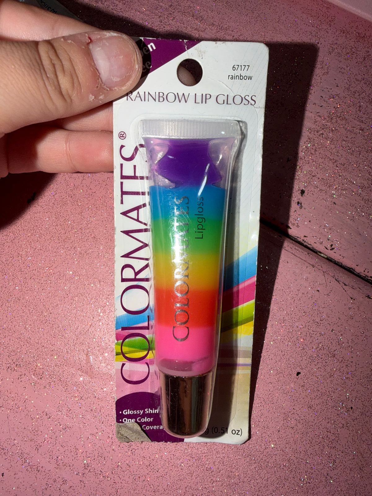 Rainbow lip gloss