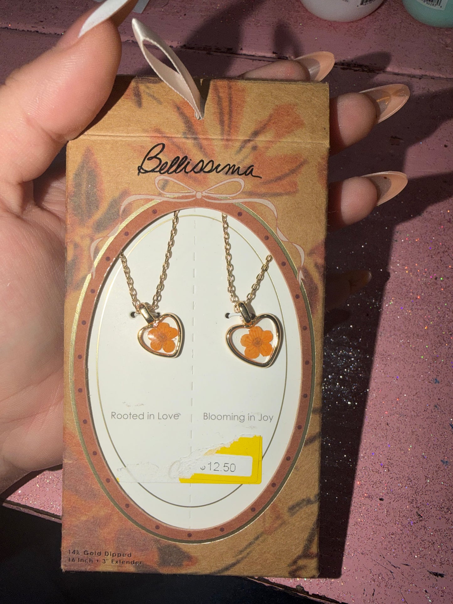 Mini and me necklace set