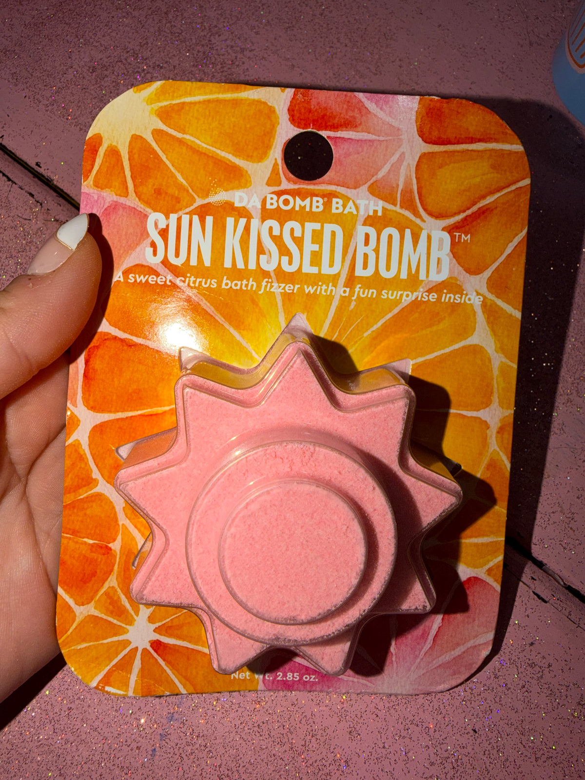 Sun-kissed bath bomb