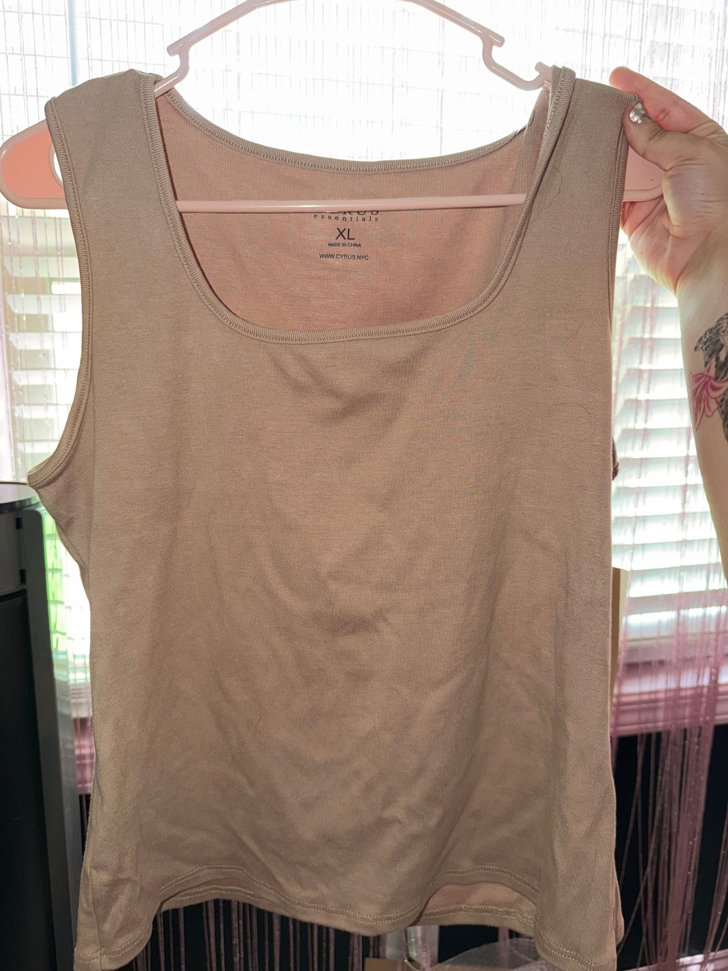 Brown double layered tank (XL)