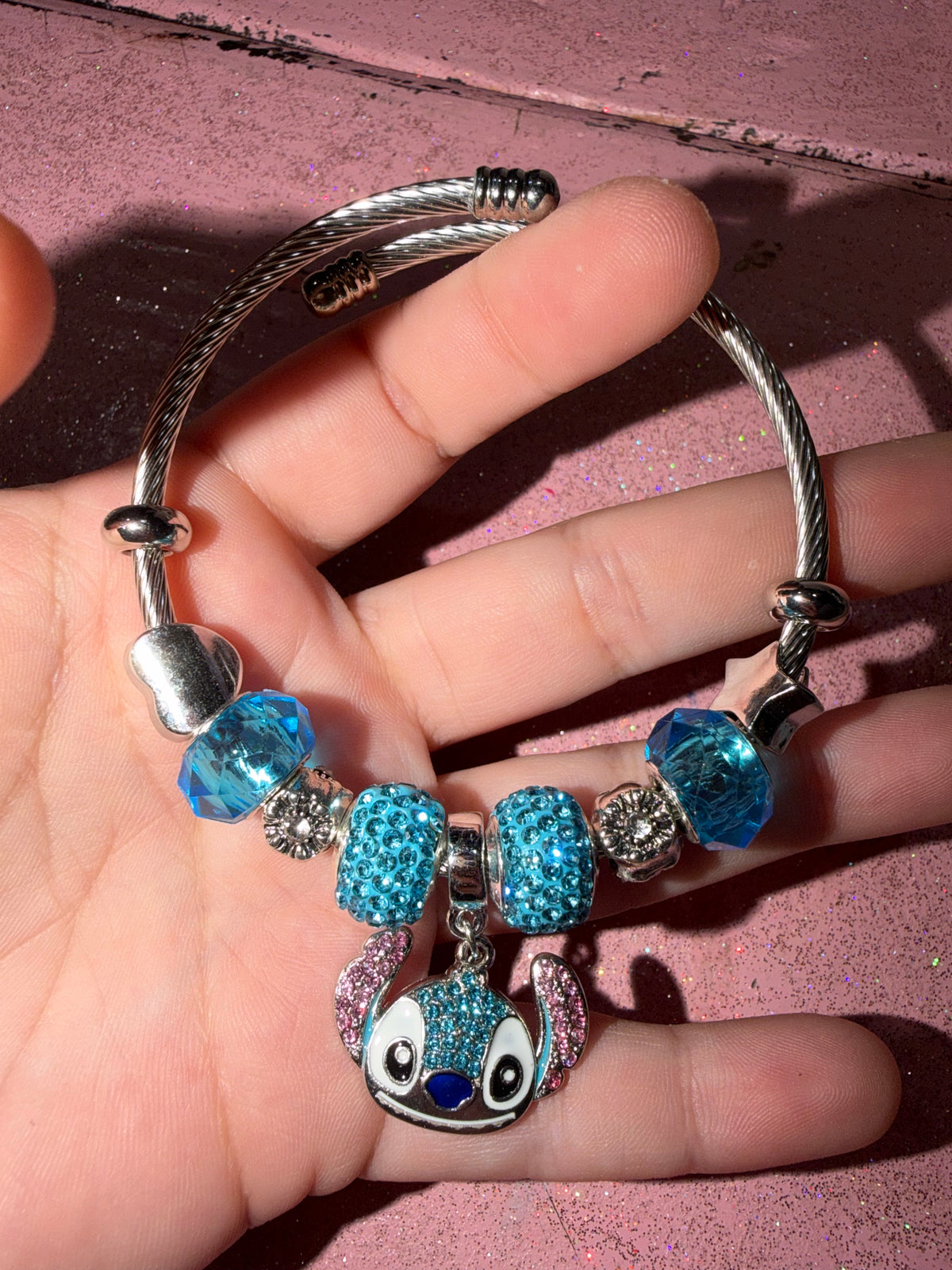 Stitch charm bracelet
