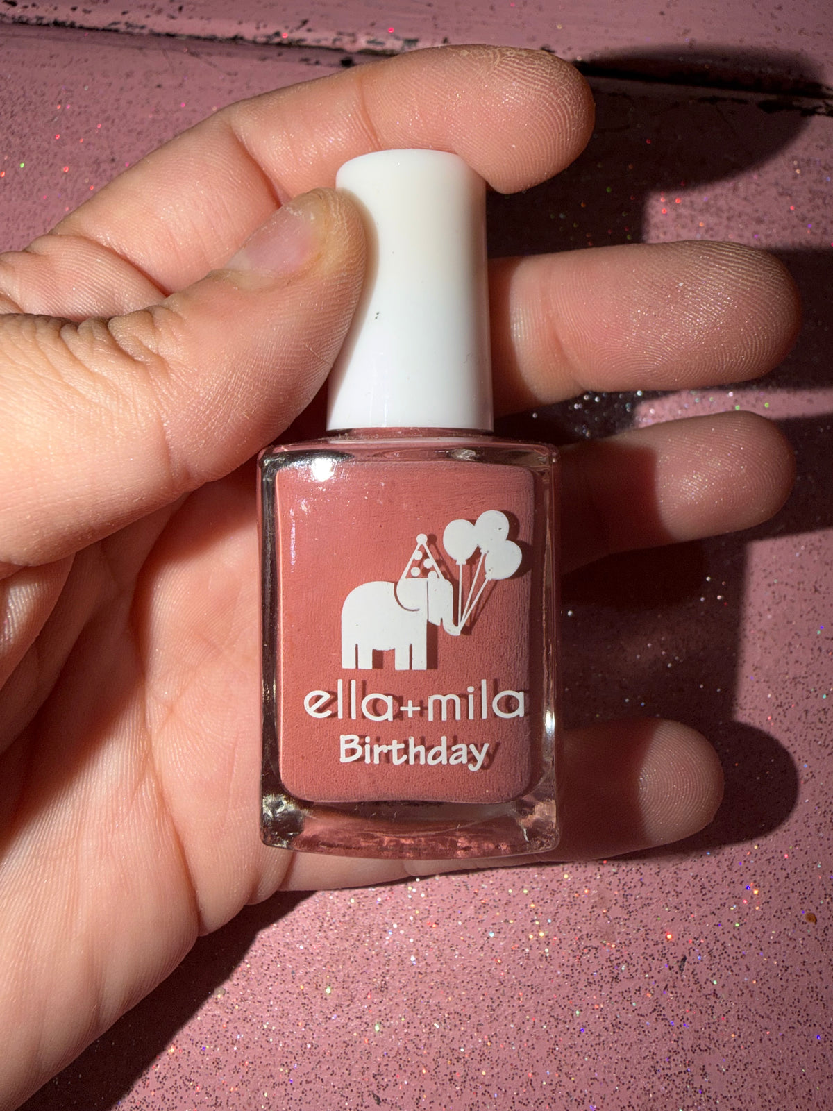 Dark nude nail polish