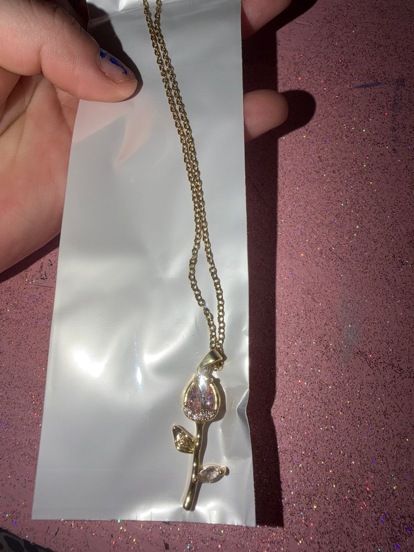 Rose necklace