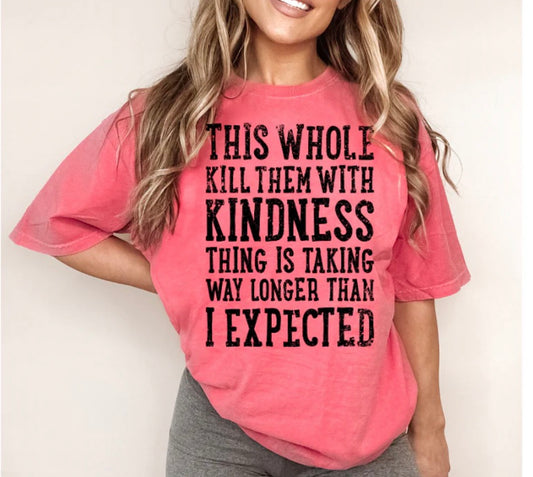 Kindness screen print transfer