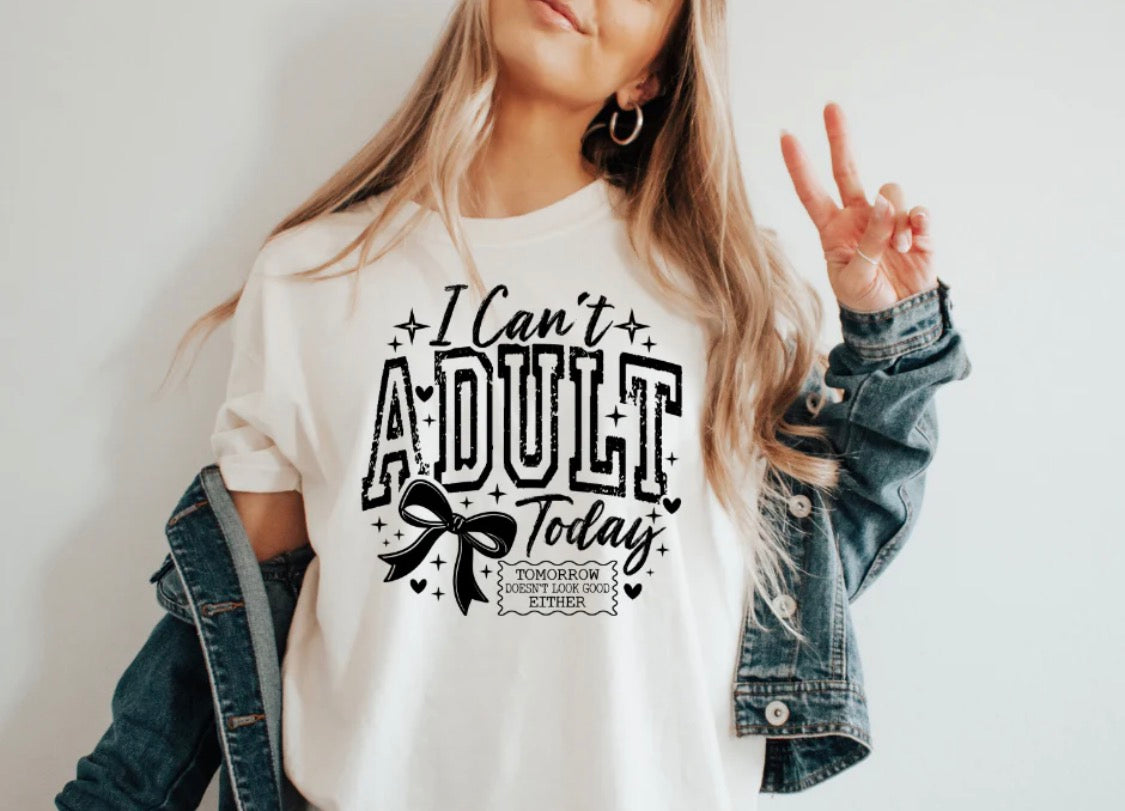 Can’t adult today screen print transfer