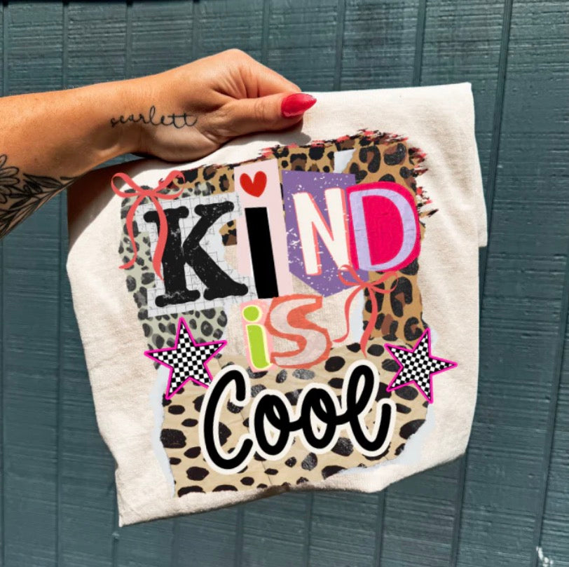 Kind is cool screen print