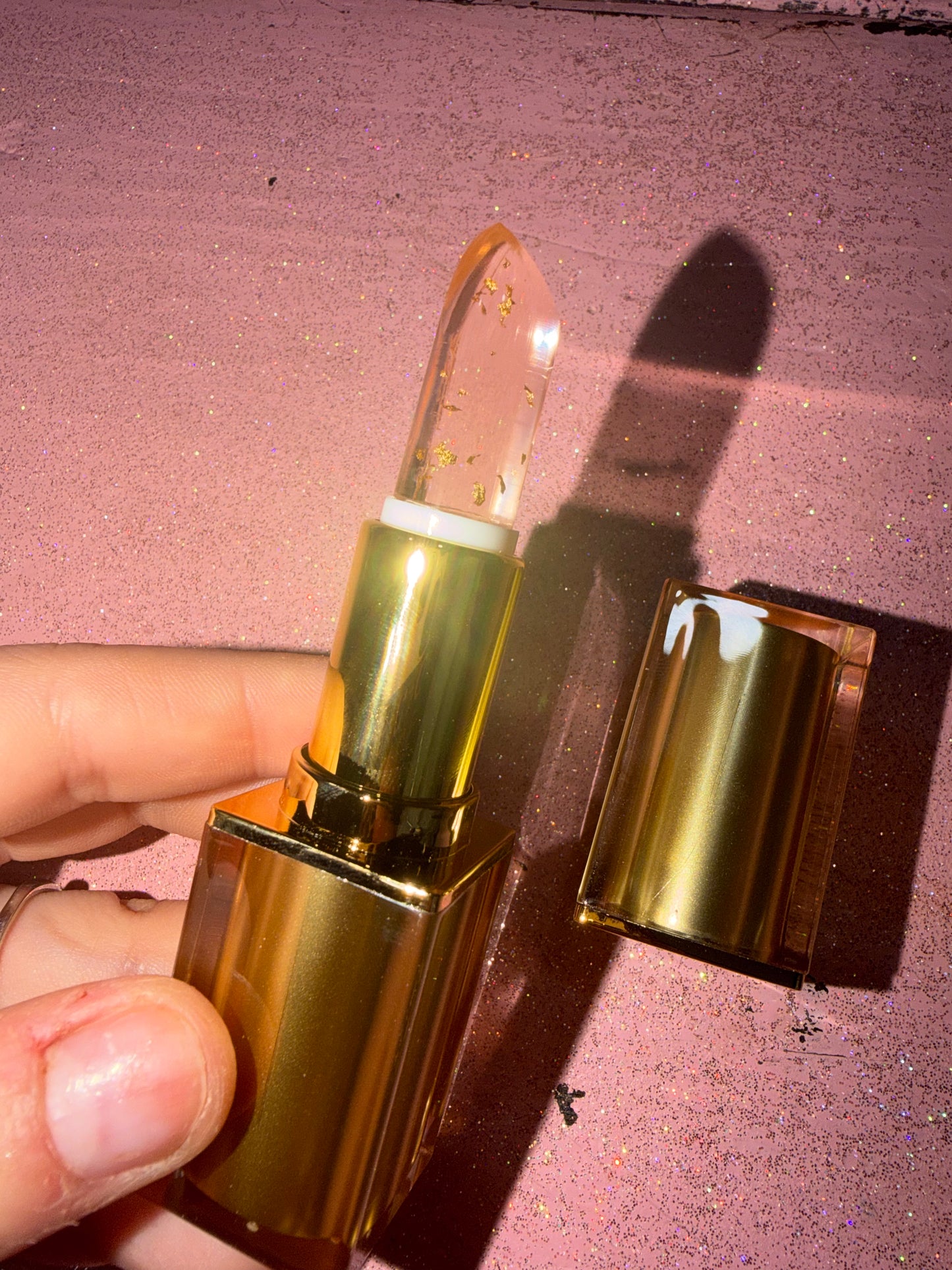 Color changing lipstick