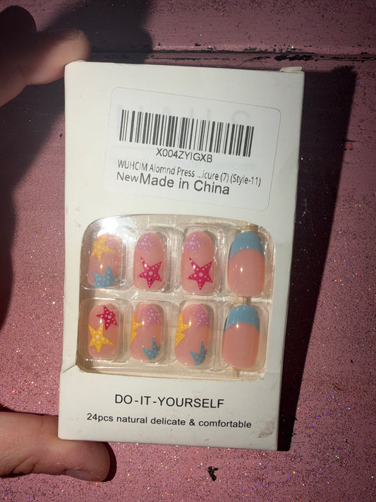 Ocean theme press on  nails