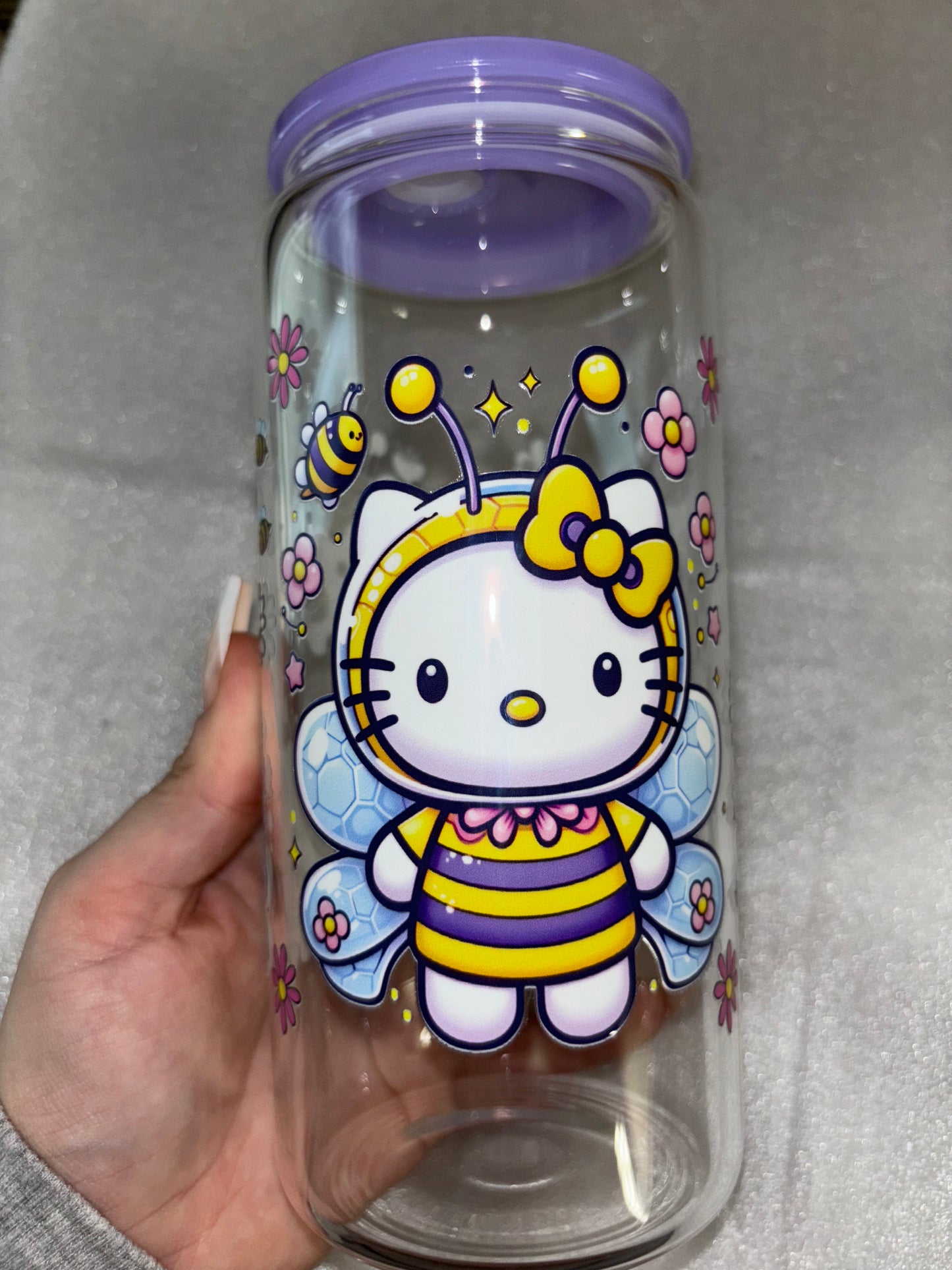 BIG HK BUMBLEBEE CUP WITH COLOR LID