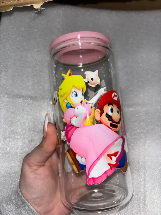 PRINCESS PEACH BIG CUP WITH COLOR LID