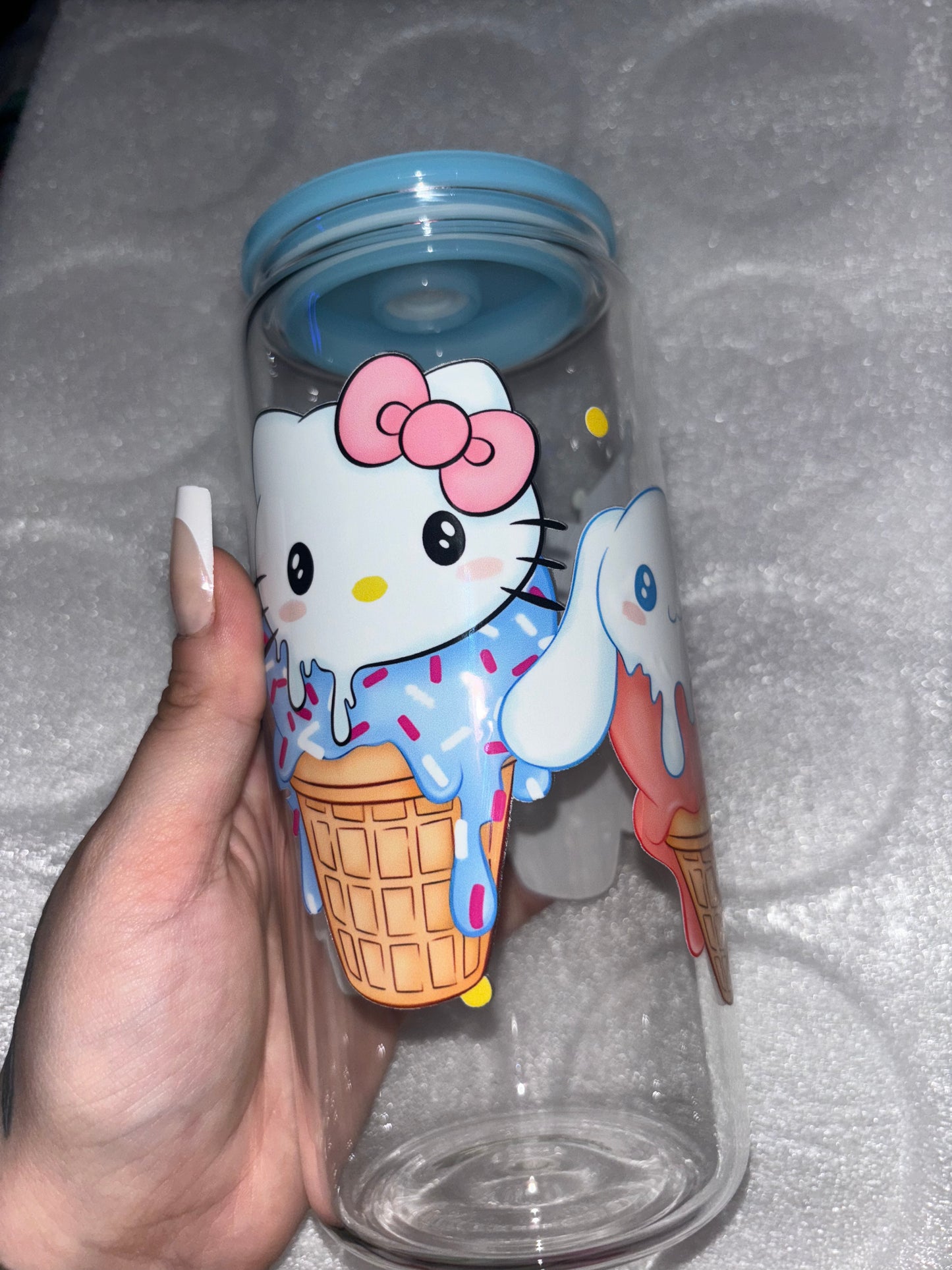 SANRIO BIG CUP WITH COLOR LID