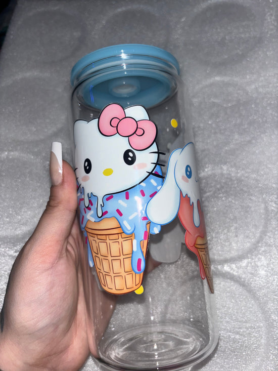 SANRIO BIG CUP WITH COLOR LID