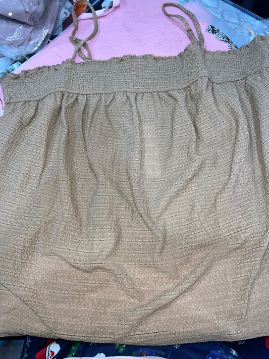 Plus size smocked cami (1X)