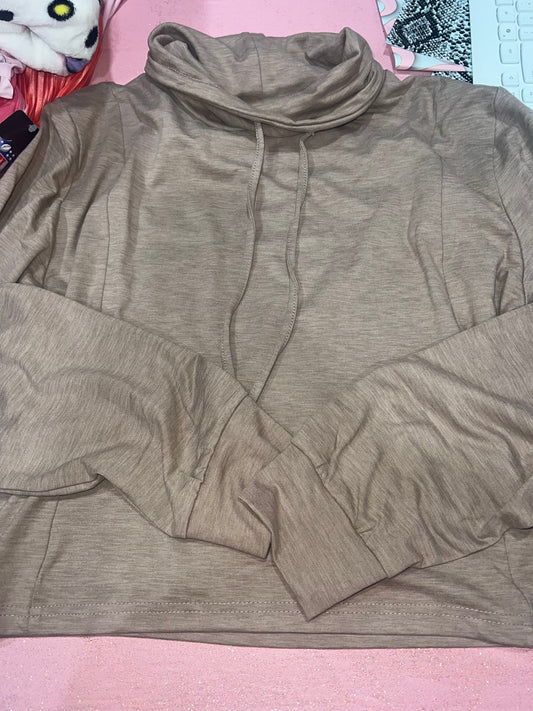 Brown long sleeve sweater (M)