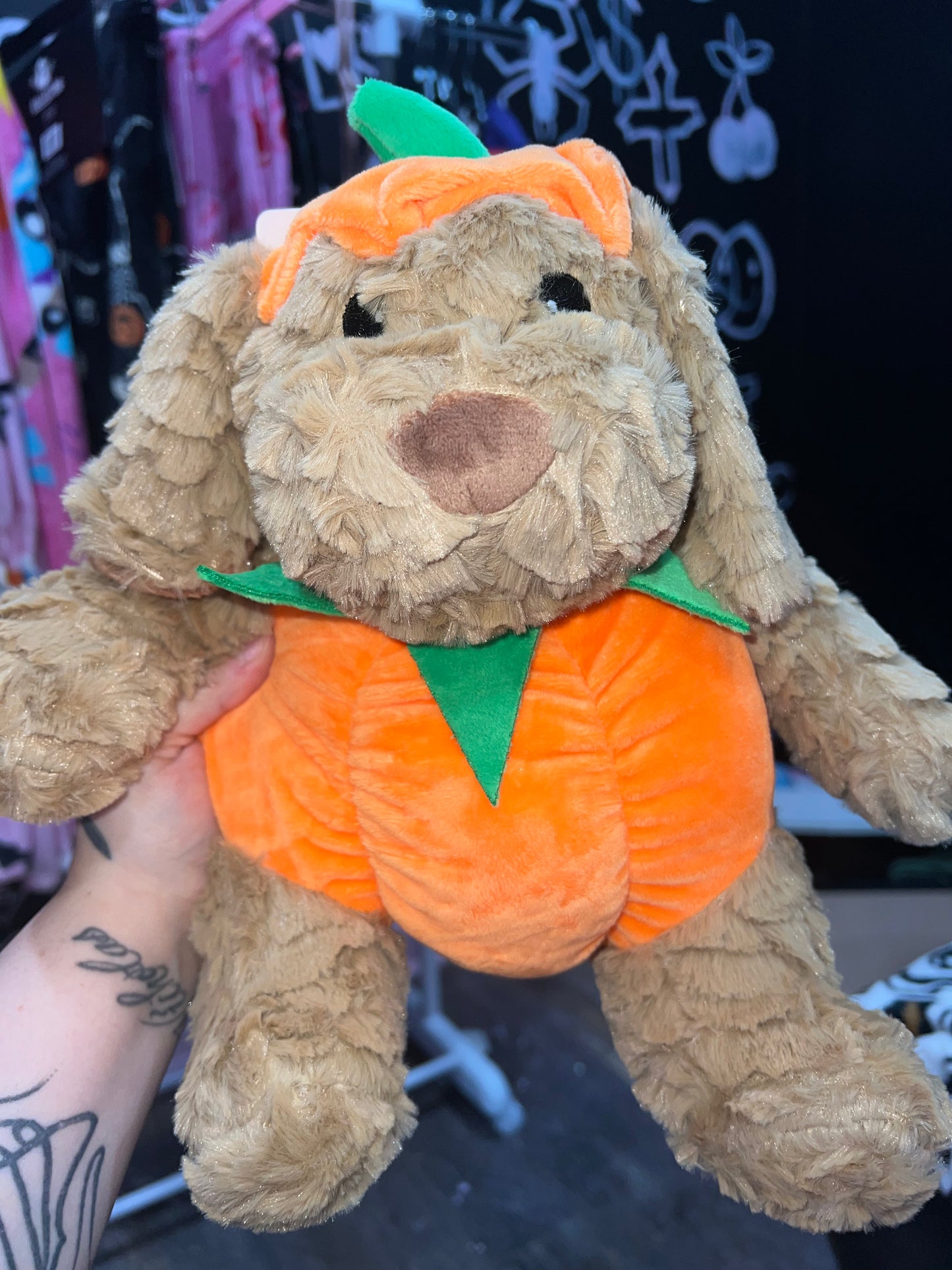 Pumpkin dog toy