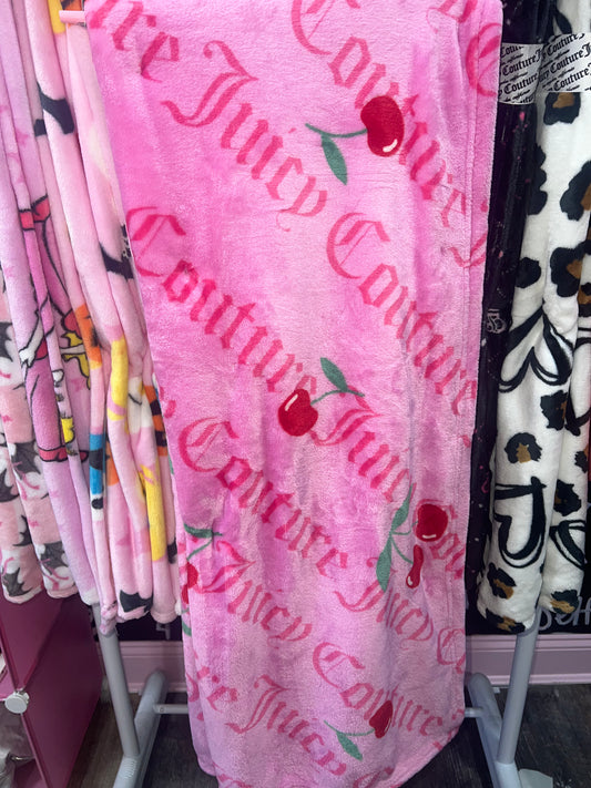 Juicy couture cherry blanket