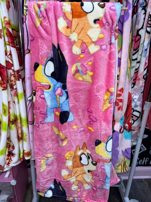 Bluey Icecream blanket
