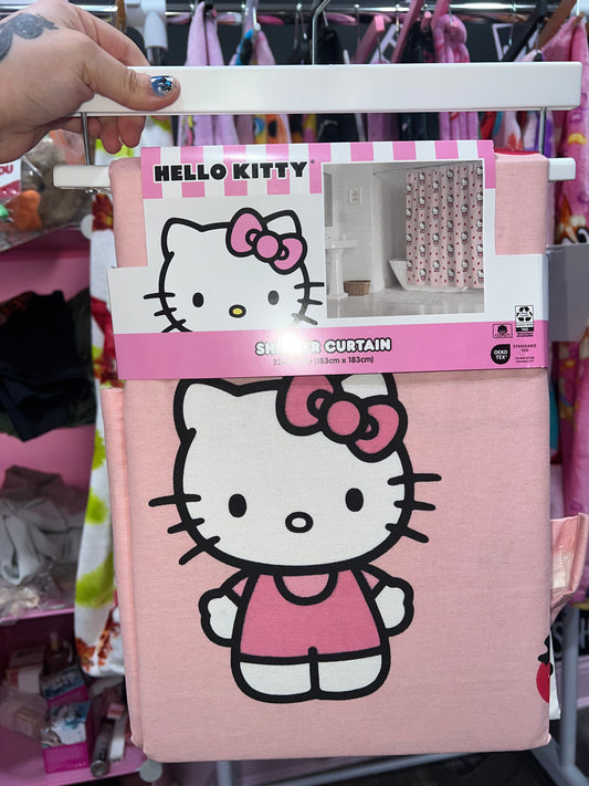 Hello kitty strawberry shower curtain