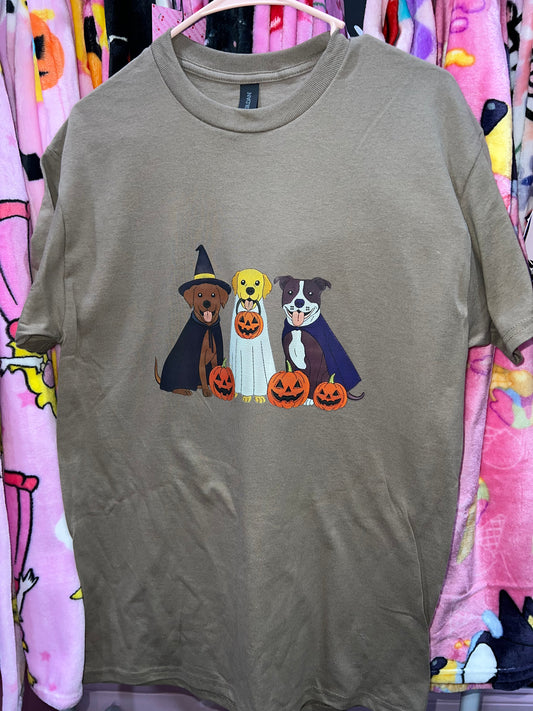 Halloween puppies t shirt (m)