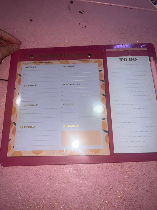 To do list with pen