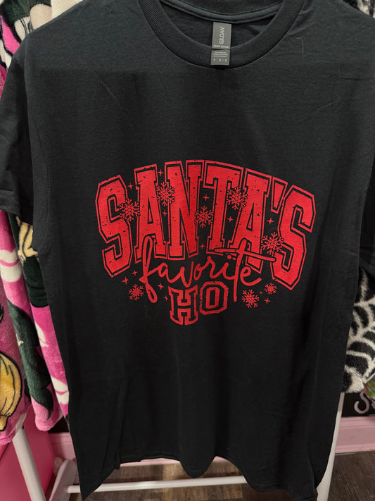 Santa’s fav ho graphic tee (M)