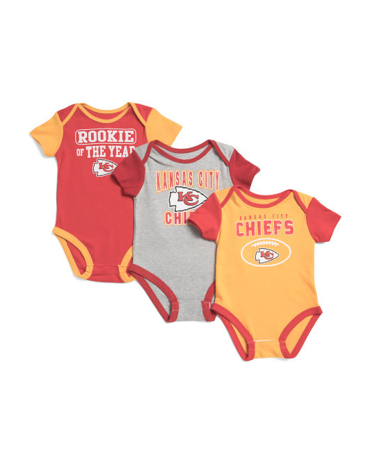3 pack Kansas City chiefs set 3-6 months