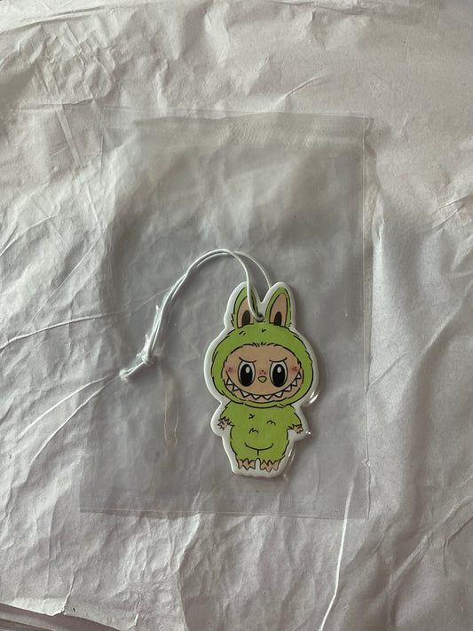 Labubu air freshener green