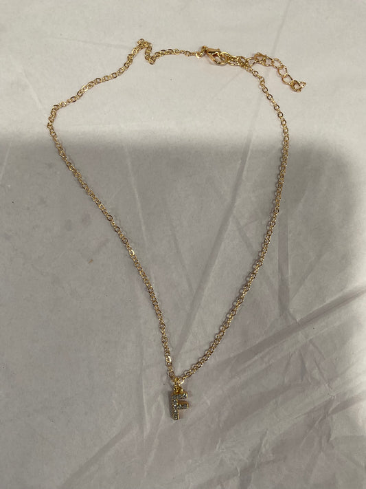 Letter f necklace