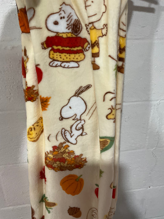 Snoopy fall blanket