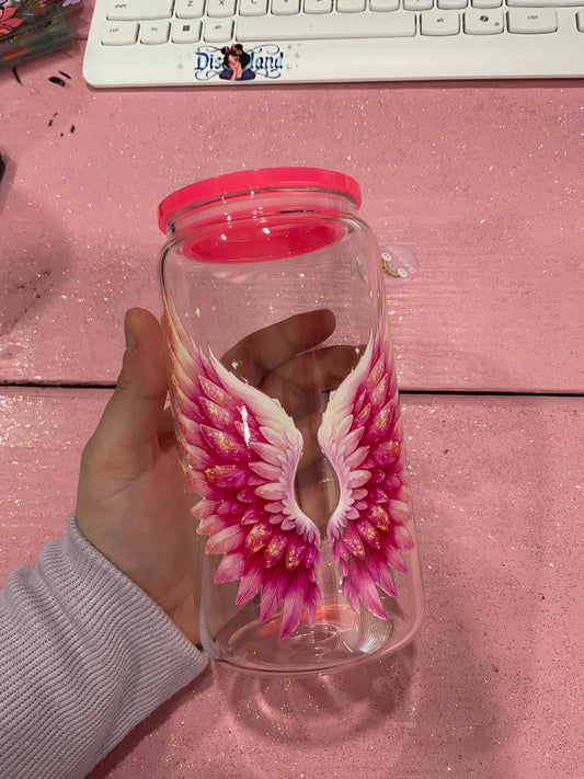 Pink wings cup
