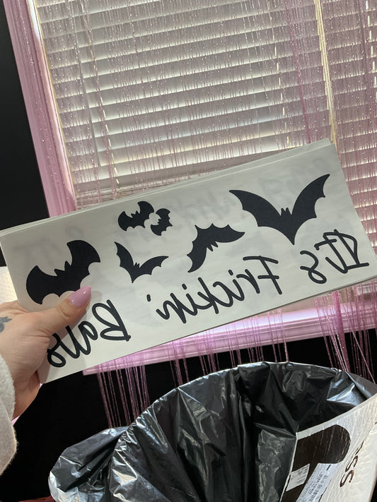 It’s bats screen print transfer