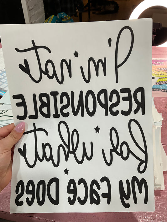 Responsible screen print transfer