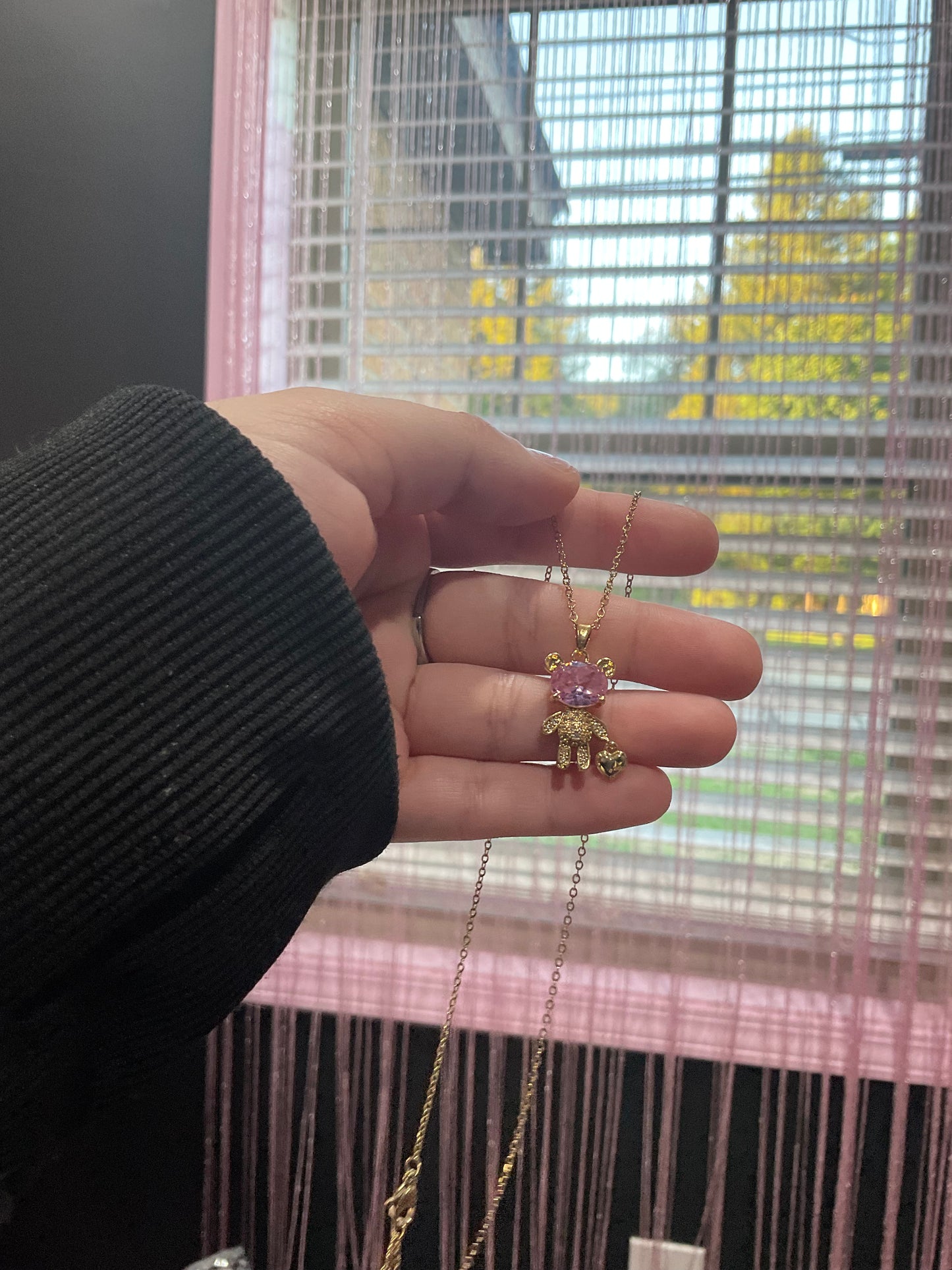Teddy bear necklace