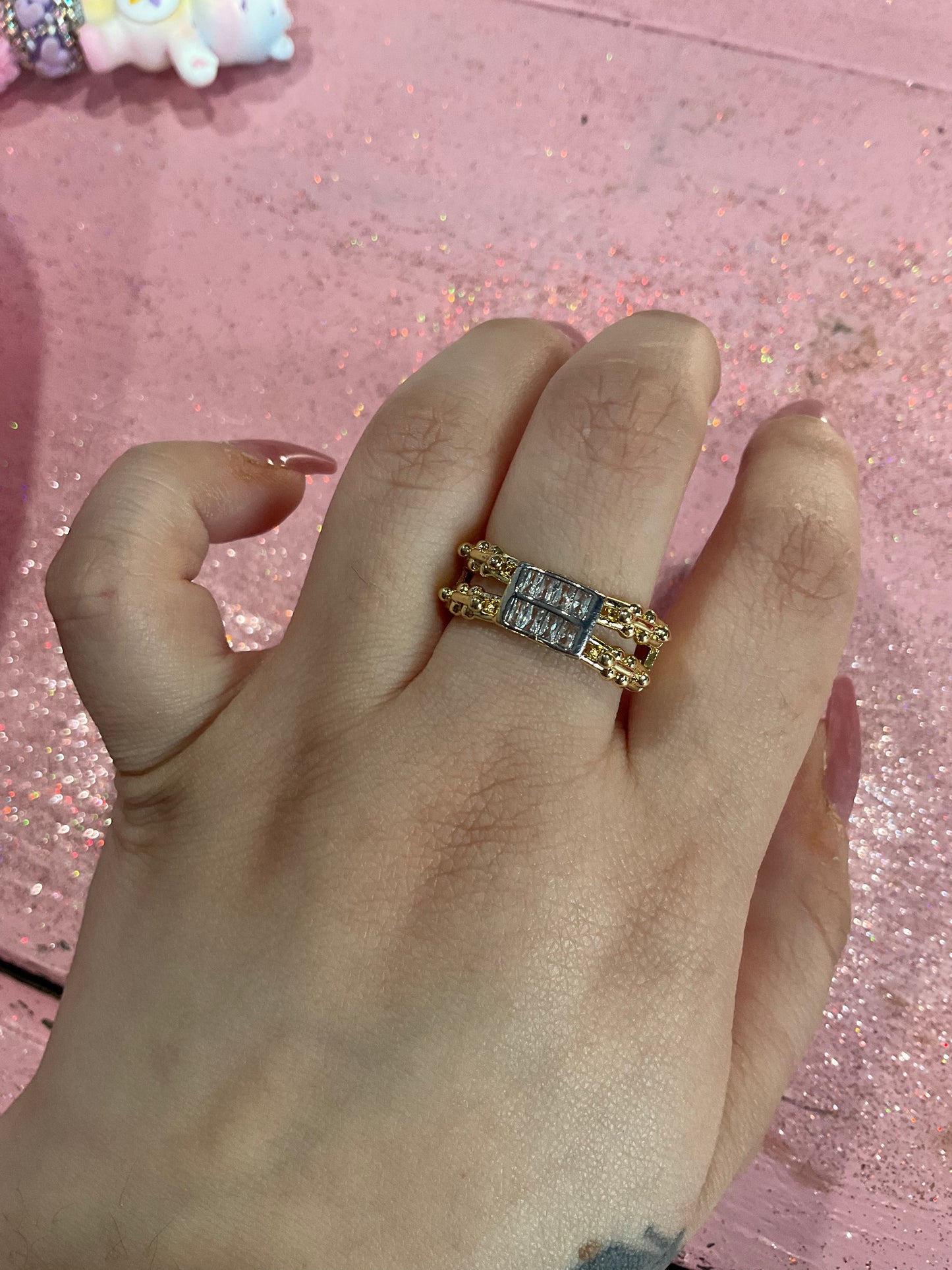 Gold and silver ring