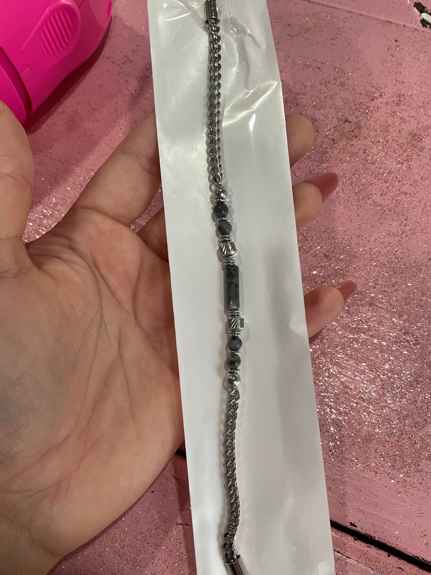 Marble stone bracelet