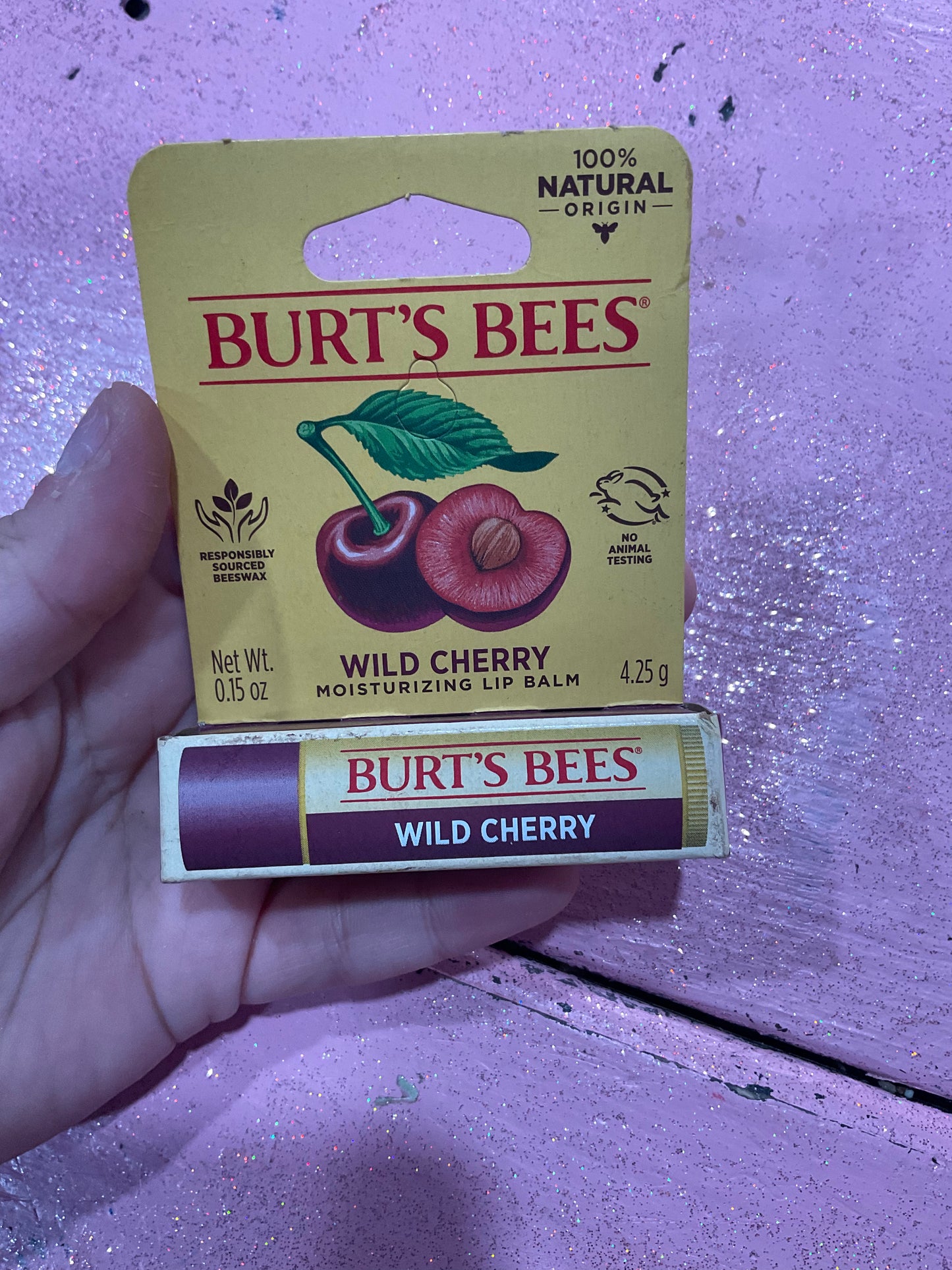 Burt’s bees wild Cherry lip balm