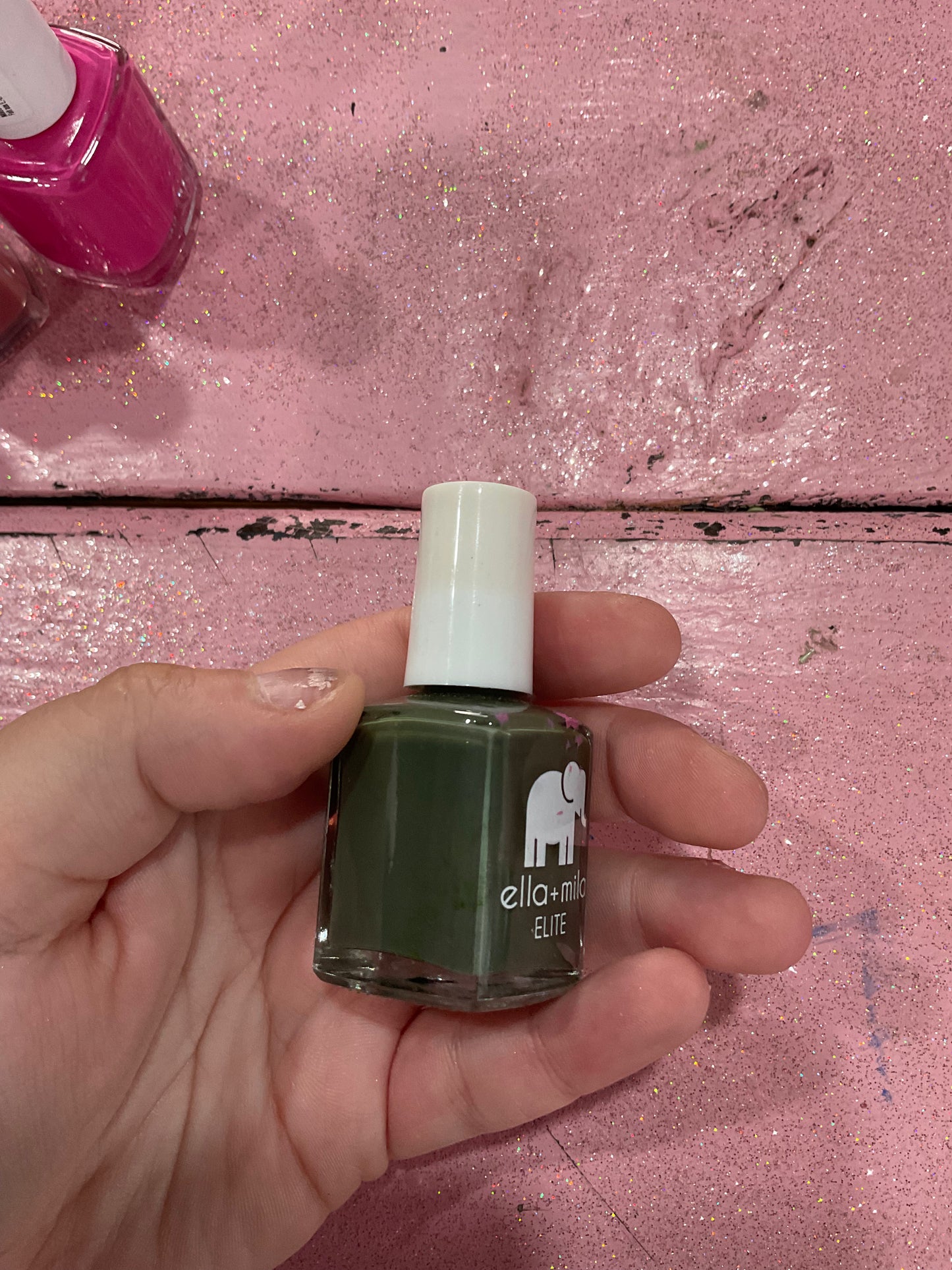 Army green nail polish