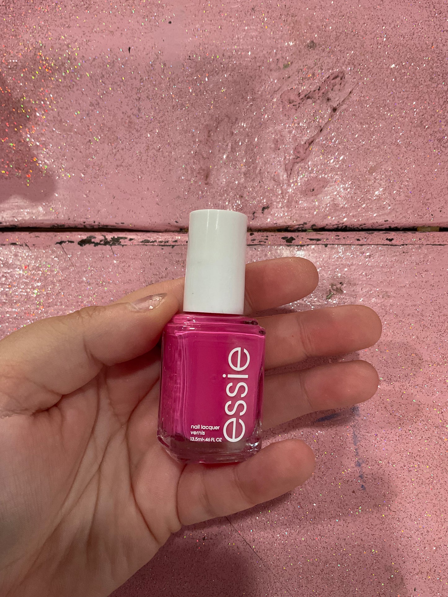 Barbie pink nail polish