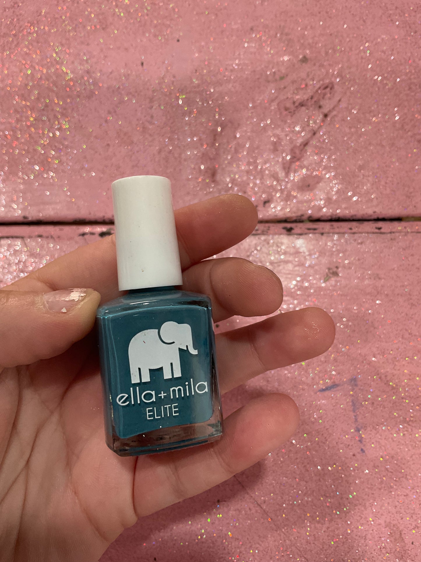 Ocean blue nail polish